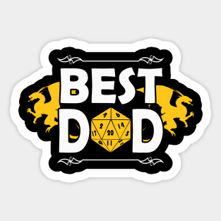 Best Dad RPG Gamer Sticker